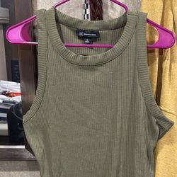 Green Sleeveless Top INC