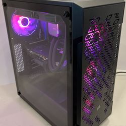 Black RGB Gaming Desktop PC (2025 Build) Windows 11, 1080p/Some 1440p