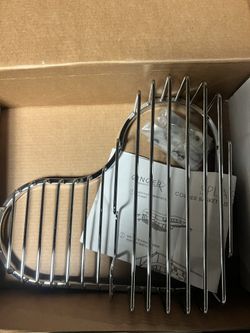 Ginger 504L Chrome Splashables Brass Wall Mounted Wire Corner Basket