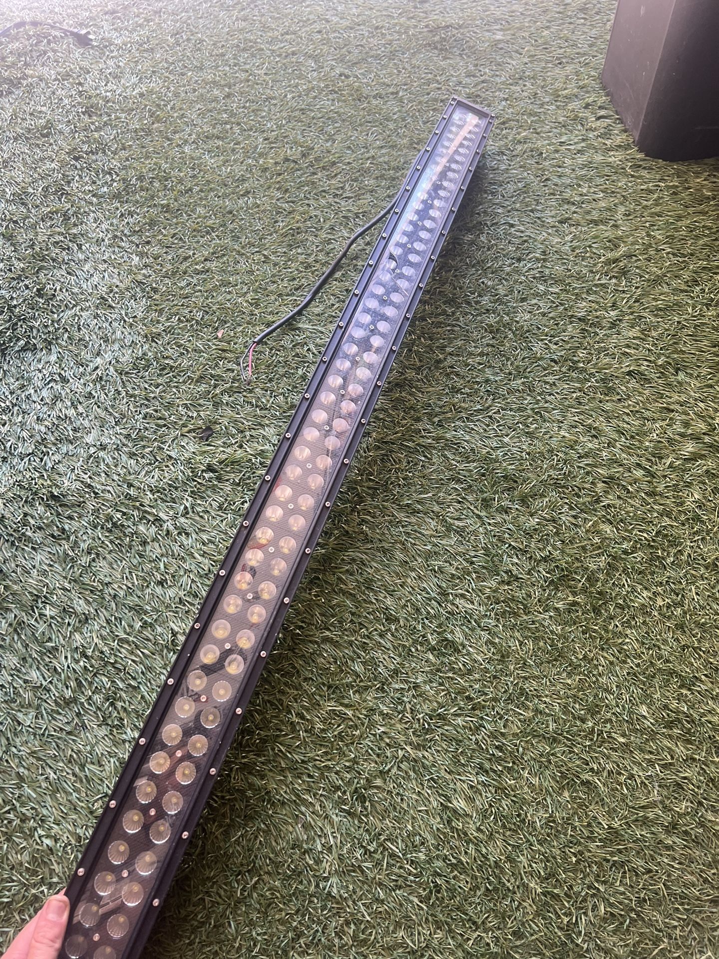 50" Curved LED Light Bar Crack in Lens, BUT WORKS!