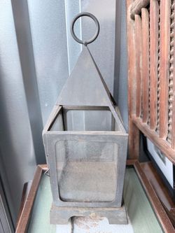 Vintage Metal Pyramid Lantern