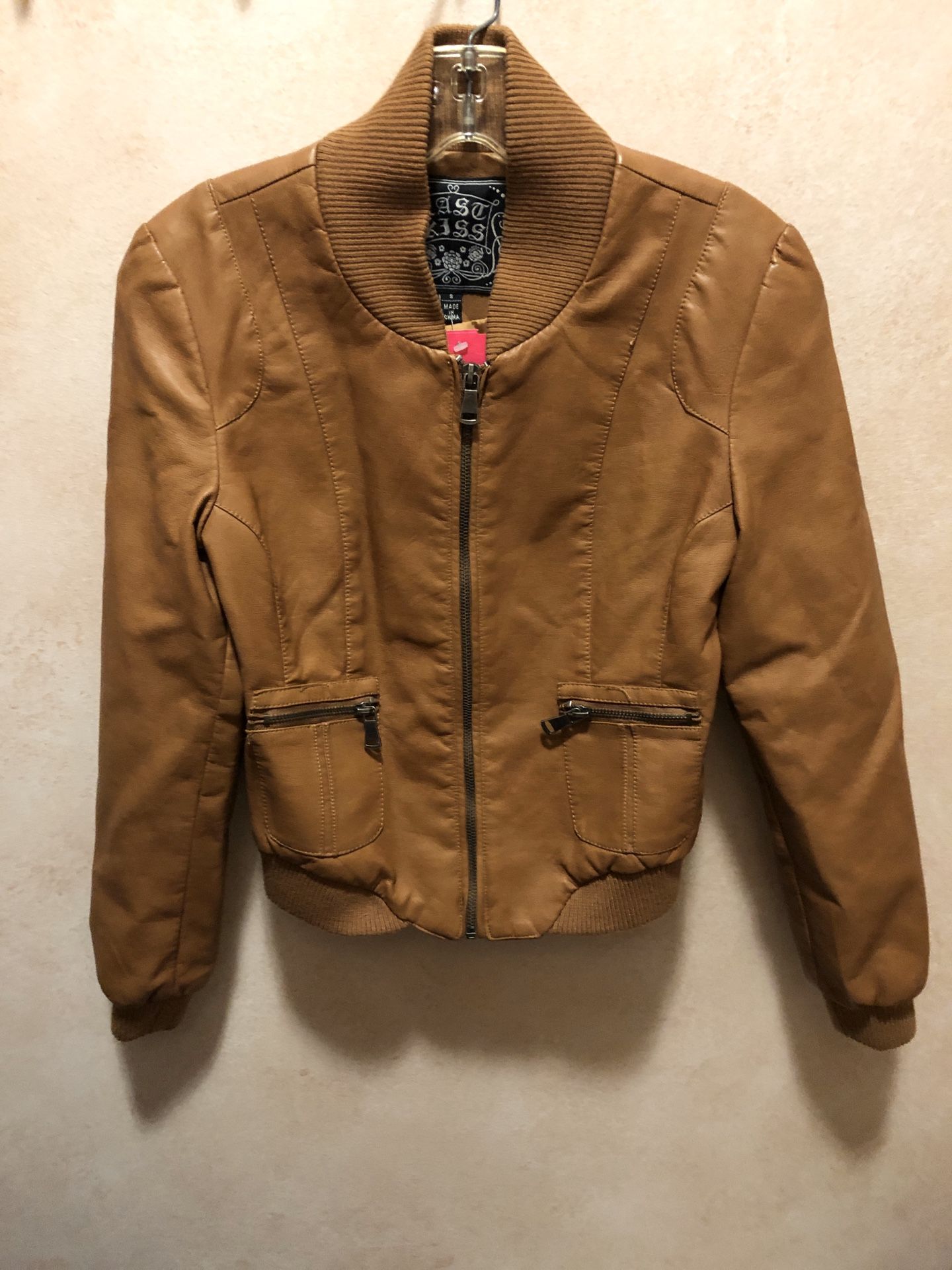 Leather look jacket
