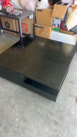 **FREE** Large black wood coffee table