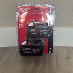 M18 18-Volt Lithium-Ion XC Extended Capacity 5.0 Ah Battery Pack (2-Pack)