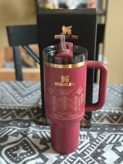 Stanley Limited Edition Cranberry Winterscape 40 oz Quencher H2.0 Tumbler NEW