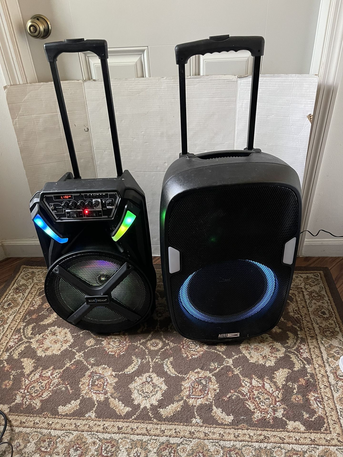 2 Rechargeable Bluetooth Speakers In Working Condition $80 Both Firm On Price