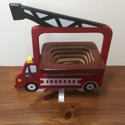 Fire Truck Hawaiian Magic Basket