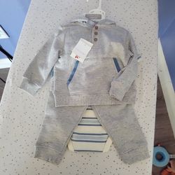 TAHARI Baby Boy 3 Piece Set 3-6M