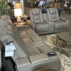 [OM] 🟪 Only $45 initial then take it home 🏡 Brand New  Power Reclining Sofa And Loveseat 
