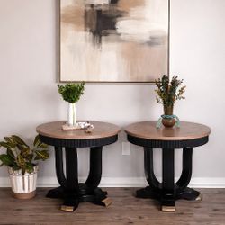 Modern Black Acent Tables Set Of 2