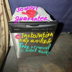 Frigidaire Dishwasher works perfectly Free removal/haul-away 30 days  guarantee