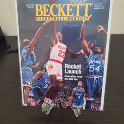 Clyde Drexler Rockets NBA basketball Beckett magazine 