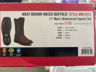 Justin square toe cowboy boots