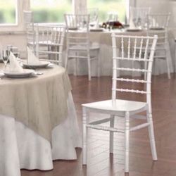 For Sale Resin Chiavari Chairs Gold And White