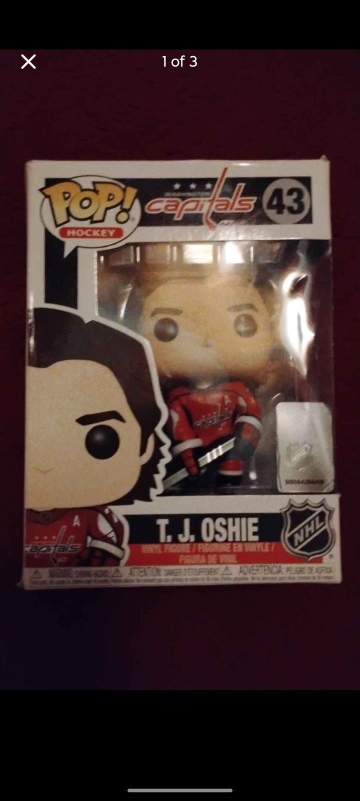 T.J. TOSHIE VAULTED RARE #43 WASHINGTON CAPITALS