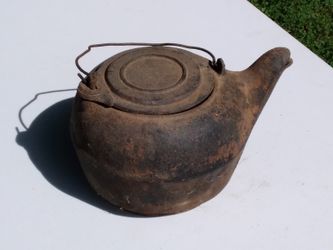 Antique Cast Iron Kettle