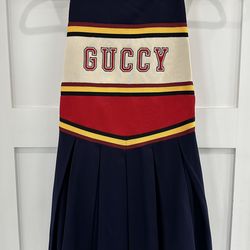 Guccy Jersey Colorblock Cheerleader Dress Authentic