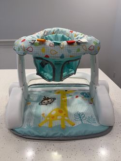 Baby Bright Stars Learn-to-Sit 2-Position Floor Seat - Wild Wiggles, Unisex, Infant