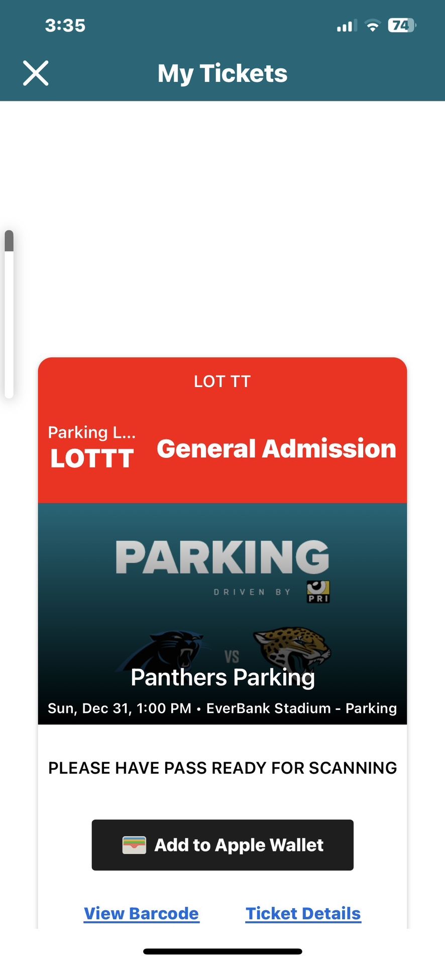Jaguars Parking Lott TT