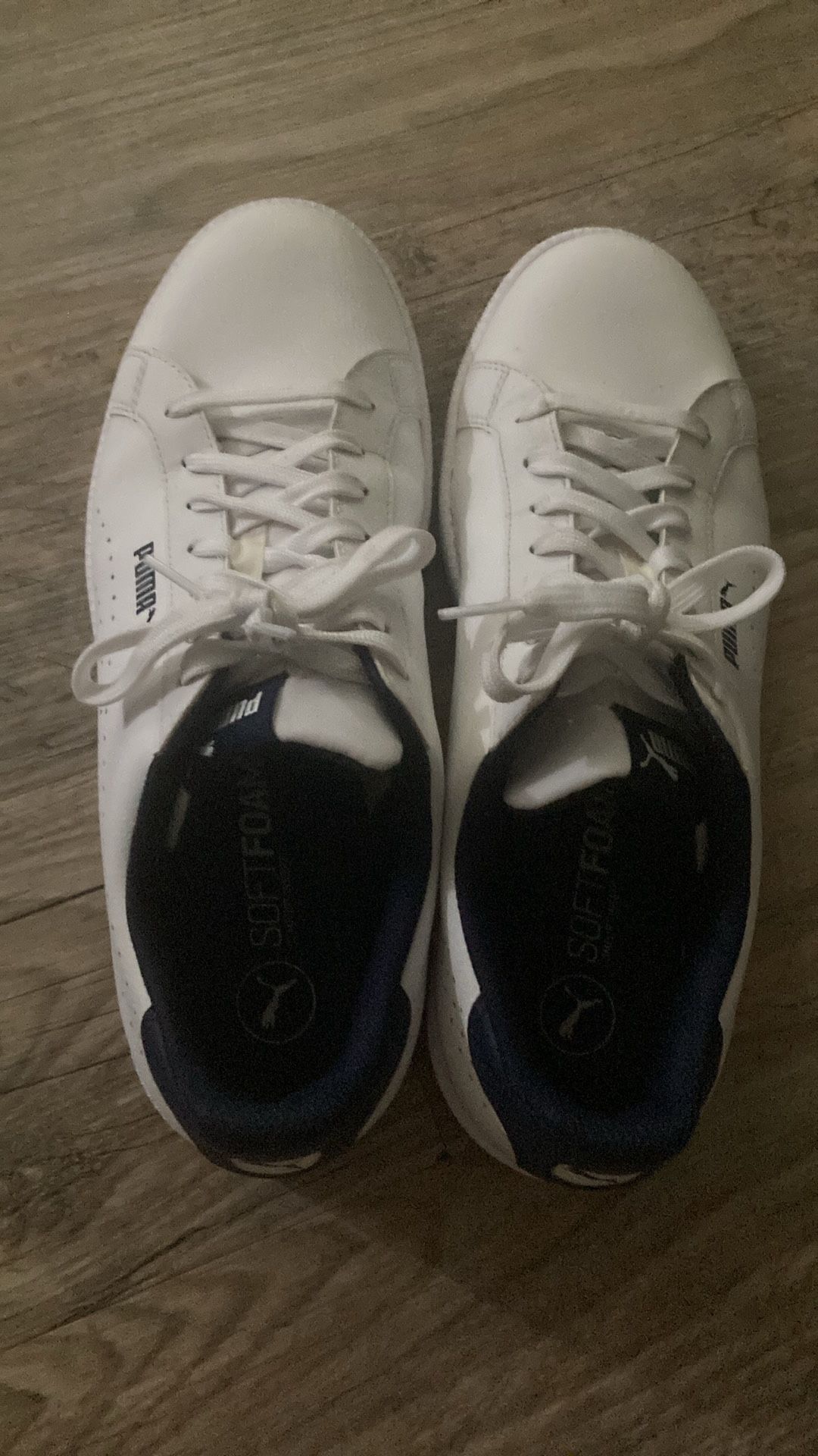 Puma Shoes White And Blue