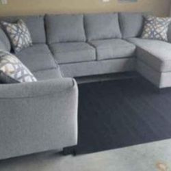 Brand New Artisanal Heather Grey 3pc Sectionals 