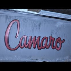 Vintage Camaro Sign