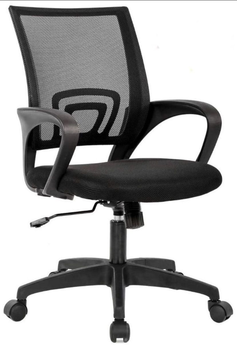 LIONROAR Office Chair Computer Chair Task Chair with Lumbar Support Armrest Breathable Mesh Back Adjustable Ergonomic Office Chair (Black)
