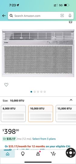 Haier Smart AC 10,000 BTU New In Open Box Remote Included 