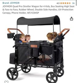 JOYMOR Quad Pro Stroller Wagon for 4 Kids for Sale in Hacienda Heights, CA  - OfferUp