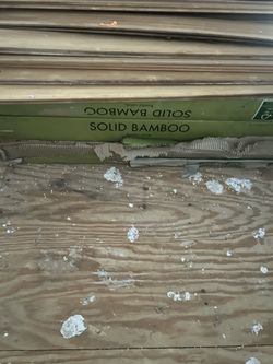 7 boxes of bamboo flooring