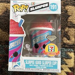 Funko Pop Slurpee 7-11 Good Slurper Cup Exclusive Diamond Edition #191