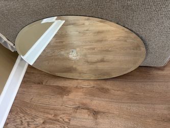 Oval Frameless Wall Mirror/ Vanity mirror