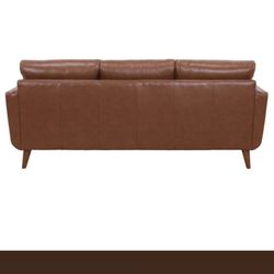 Brown Leather Couch 