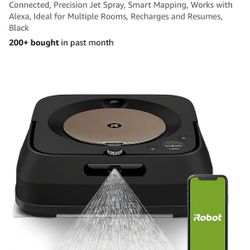 iRobot Braava Jet m6 (6012) Ultimate Robot Mop- Wi-Fi Connected, Precision Jet Spray, Smart Mapping, Works with Alexa, Ideal for Multiple Rooms, Recha