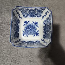 Chinese Classical Blue White Porcelain Antique Pot Jar,Painted with Flower