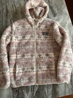 Eddie Bauer Girls Polar Fleece Zip Jacket With Hoodie Size:14/16
