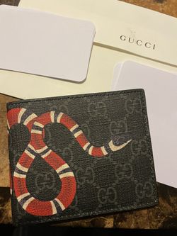Kingsnake print GG Supreme wallet