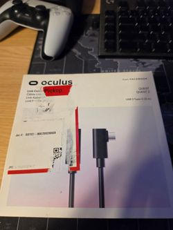 Meta Quest Link Cable - Virtual Reality Headset Cable for Quest - 16FT (5M) - PC VR