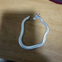 8 Inch Sterling Silver Herringbone Bracelet 