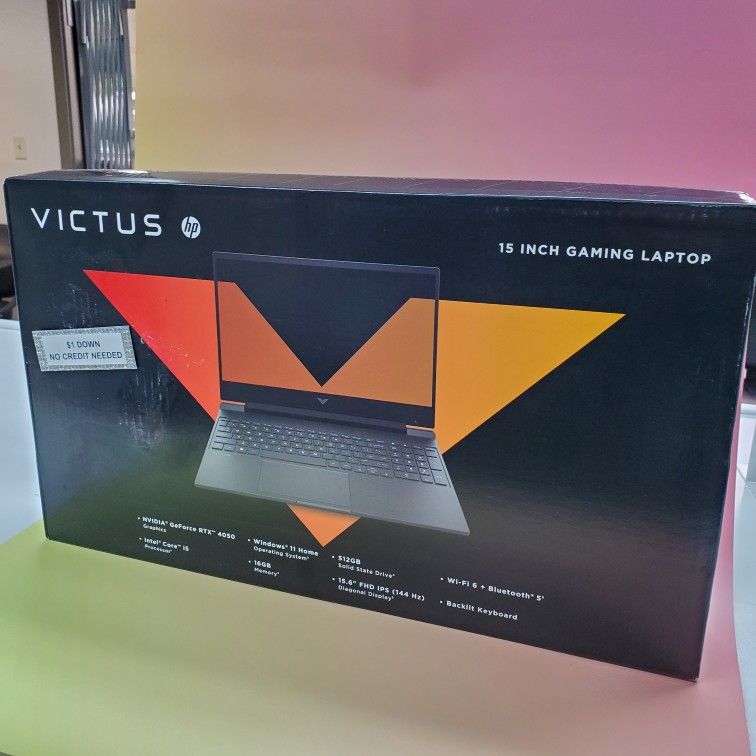 Hp Victus 15.6 Inch Core I5 512gb Ssd 16gb RAM RTX 4050 - 5 Dollars Down No Credit Needed! 
