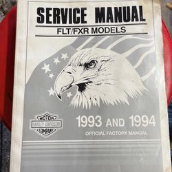 93 & 94 Harley Davidson FLT/FXR Factory Service Manual