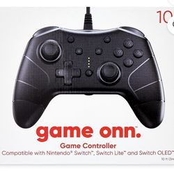 onn. onn. Wired Controller for Nintendo Switch - Black Brand new in box packed