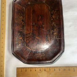 Chinese Antique Lacquered Tray Circa 1890