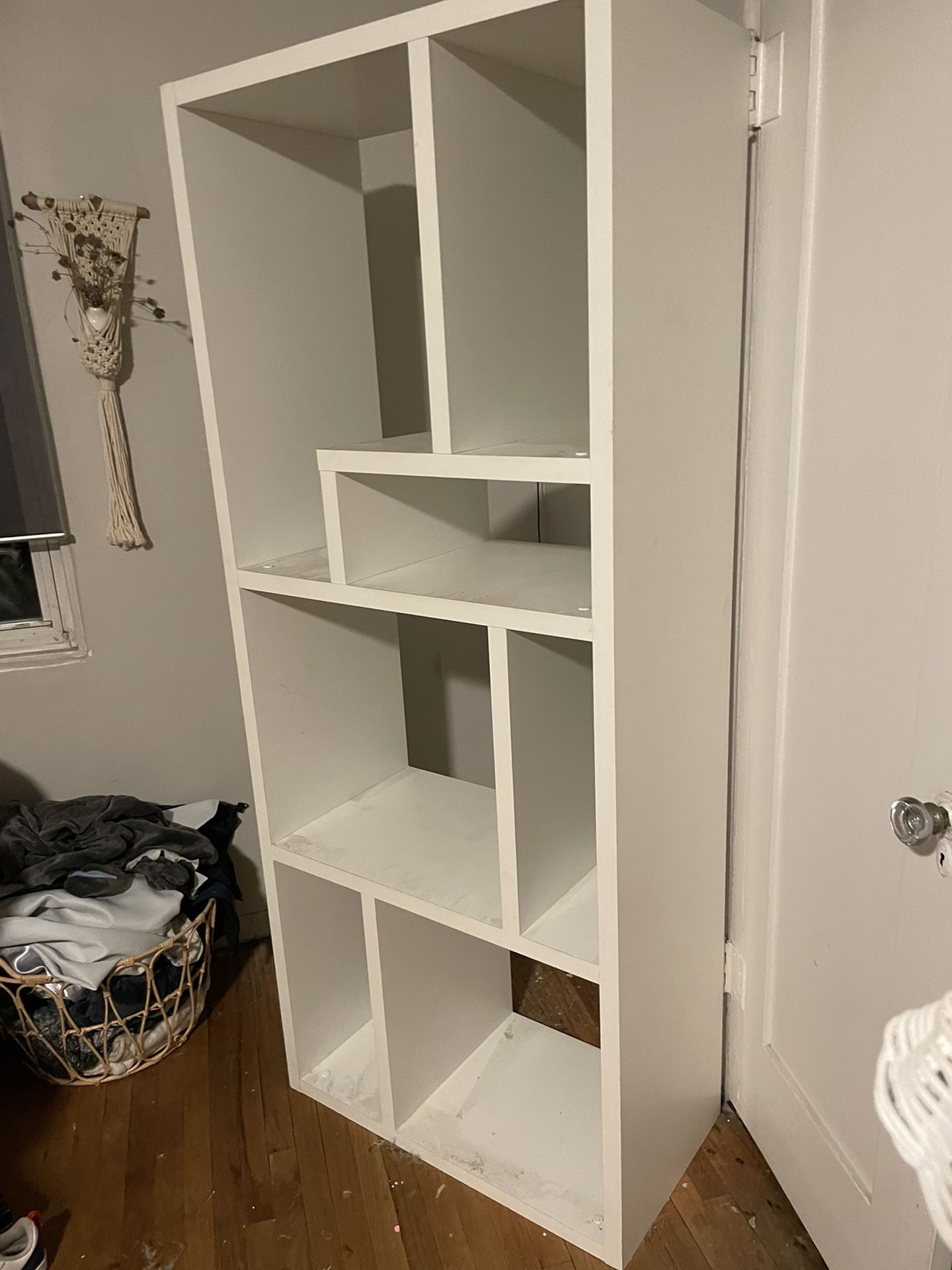 White Bookcase/storage in great condition-pickup Today at Reduced Price!!! 