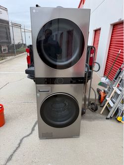 Stackable washer, and dryer combo