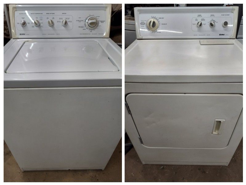 KENMORE SET TOP LOADER WASHER AND 220V ELECTRIC DRYER