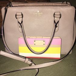 Kate Spade ♠️ Leather Bag With Wallet 