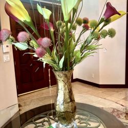 Faux-Flowers & Vase