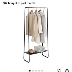 SunnyPoint Freestanding Clothes Garment Rack, Organizer Closet (BLK) Amazon's Choice 50+ bought in past month