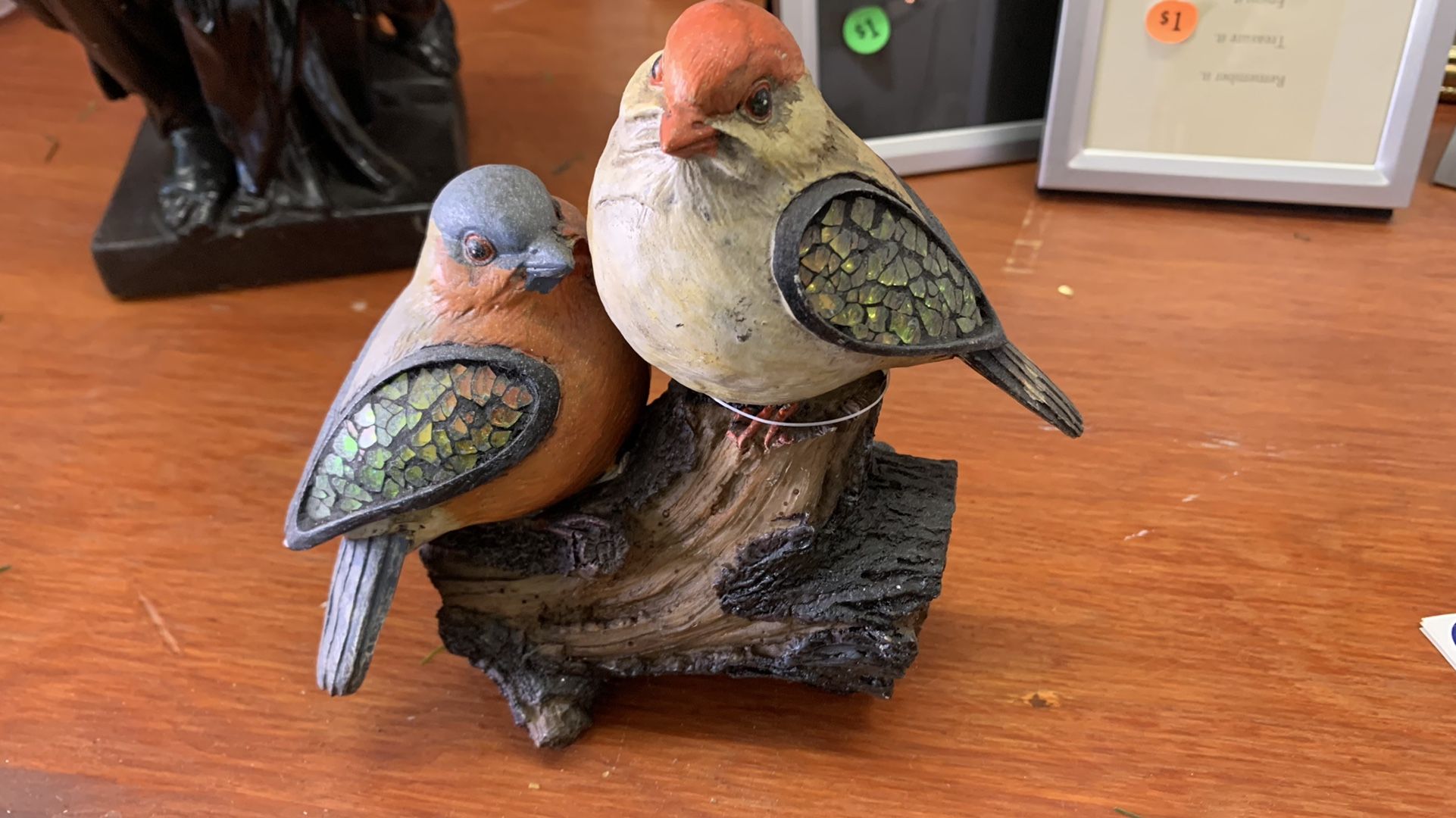 Charming Birds On A Branch Figurine
